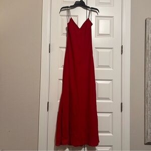 Dave & Johnny Vibrant Red Maxi Dress